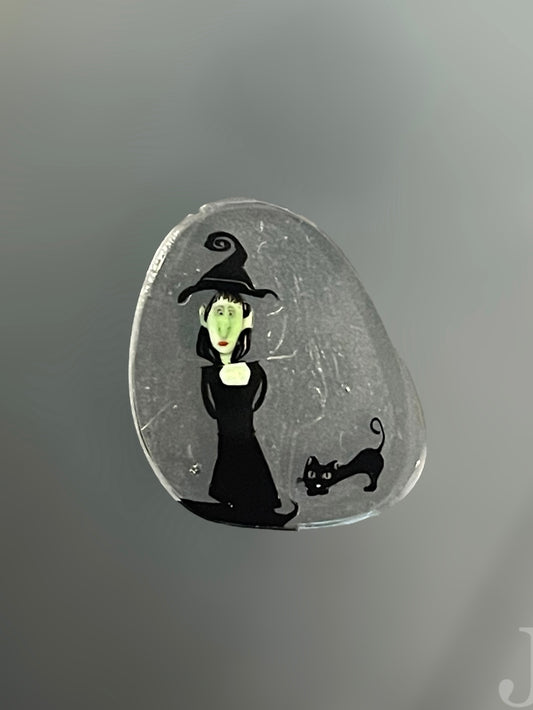 Witch with Familiar Collectors Coin