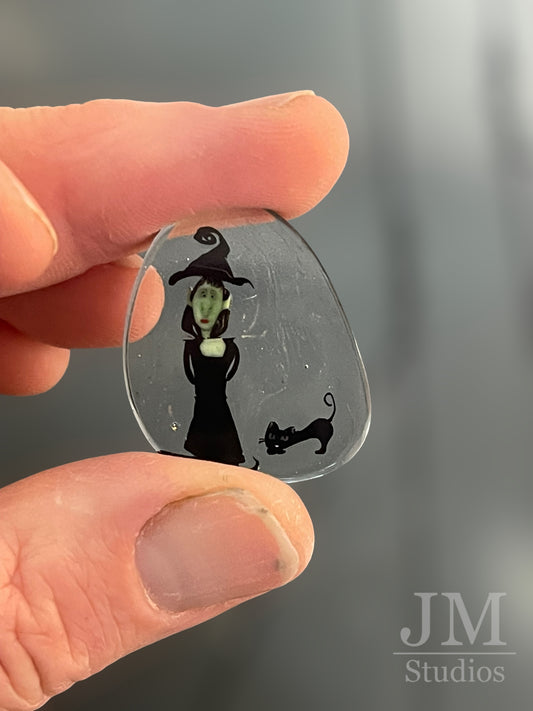 Witch with Familiar Collectors Coin