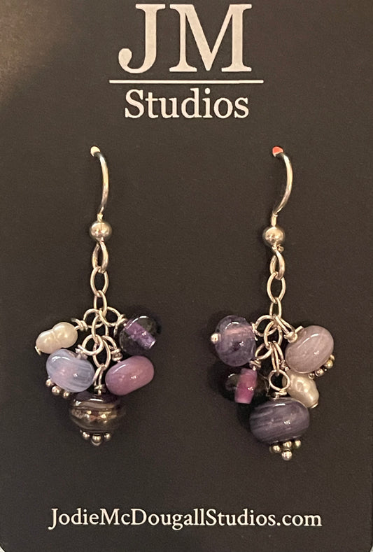 Purple Passion Chandelier Earrings