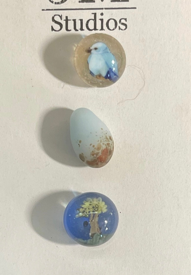 Bitty Bluebird Button Set