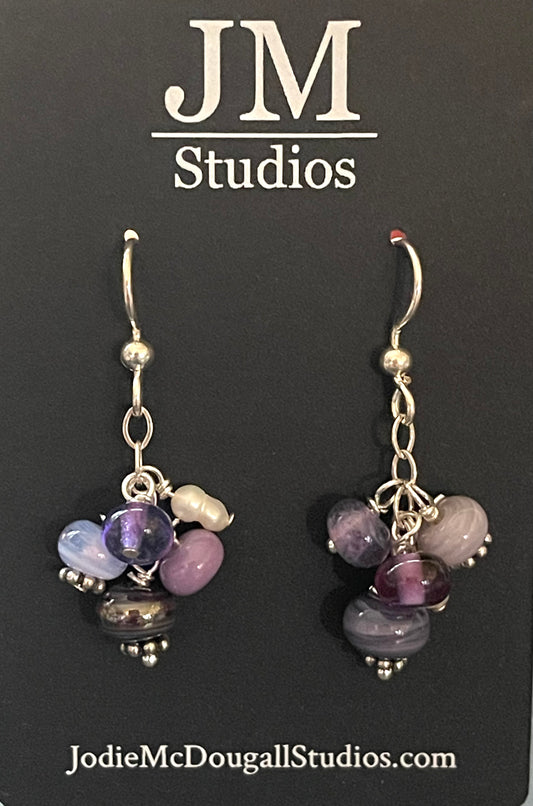 Purple Passion Chandelier Earrings