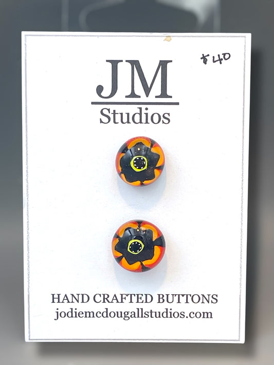 Fiesta Flowers Button Set 15mm