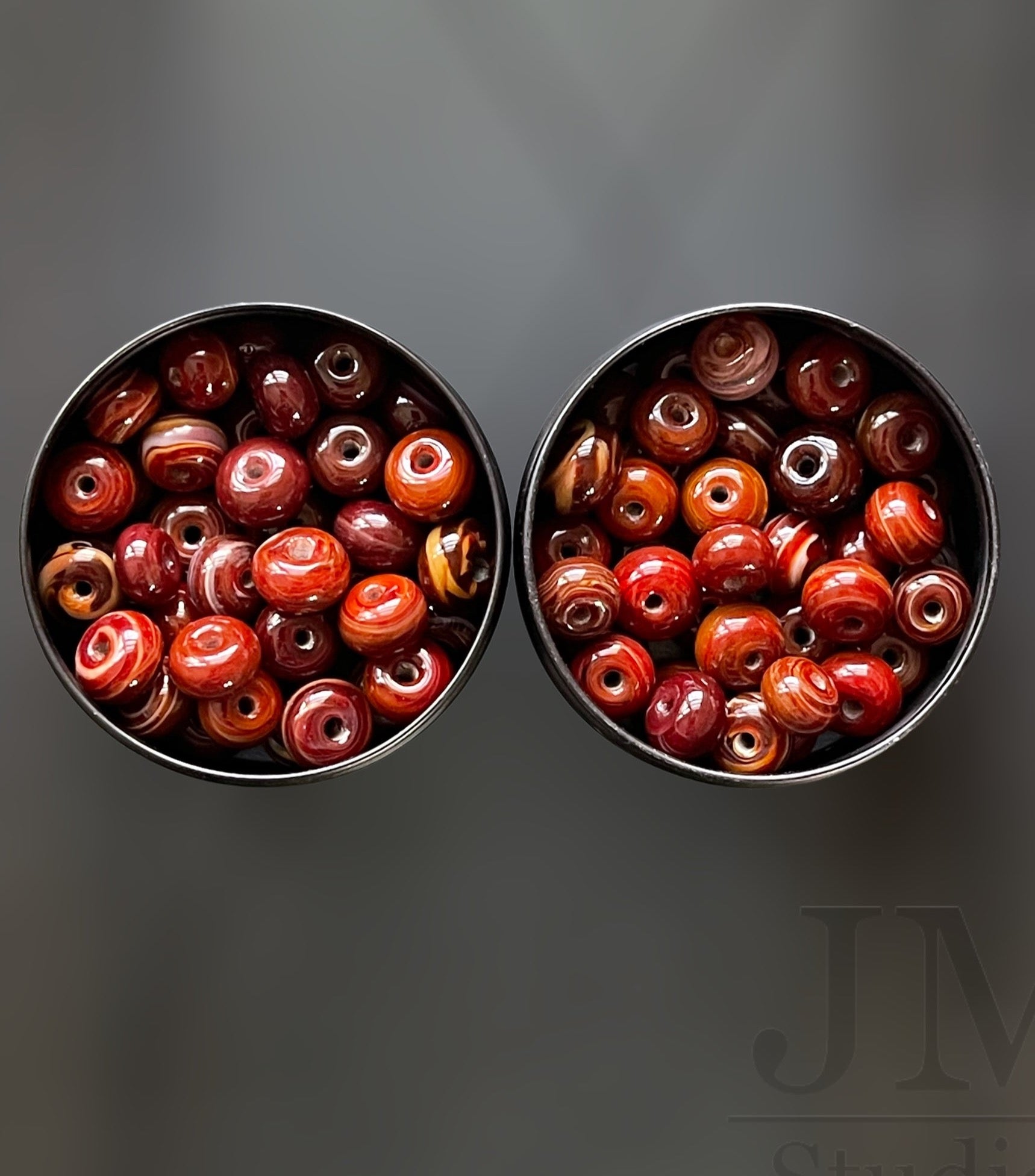 Itty Bitty Beads Chestnut Red JodieMcDougallStudios