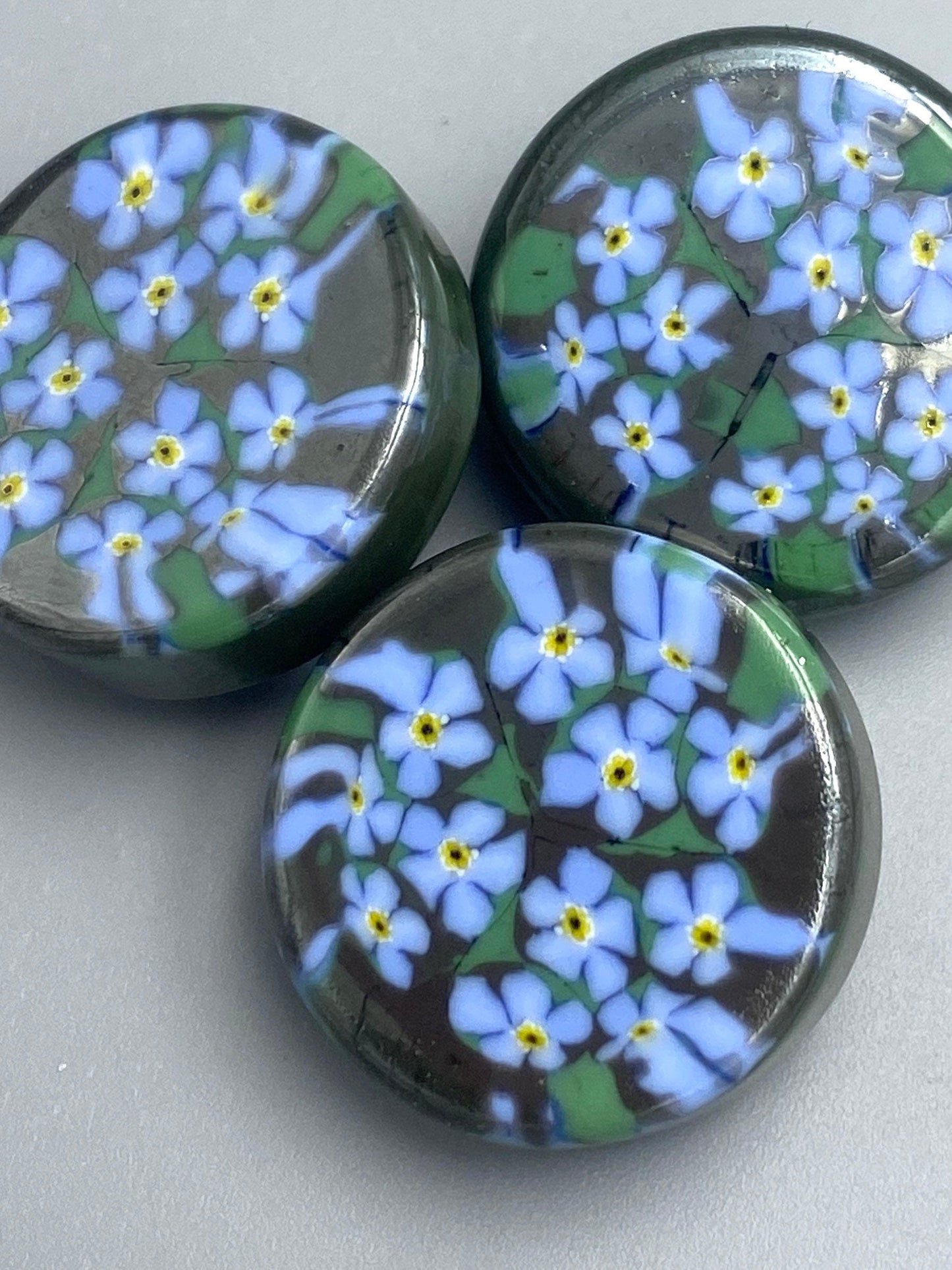Forget Me Not Button 1”