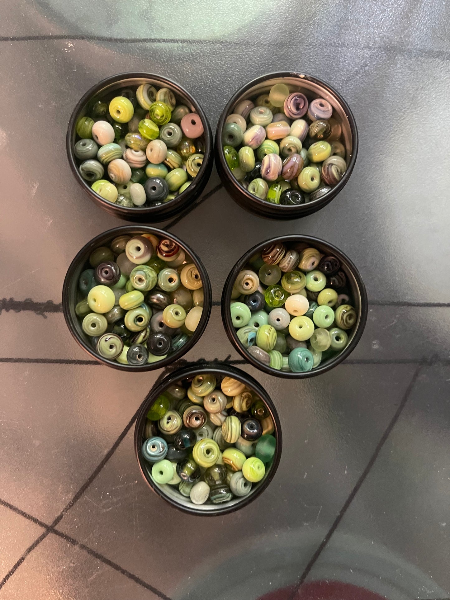 Itty Bitty Being Green Beads