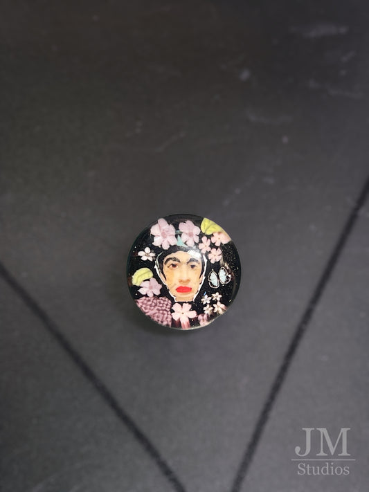 Frida Kahlo Button 16mm