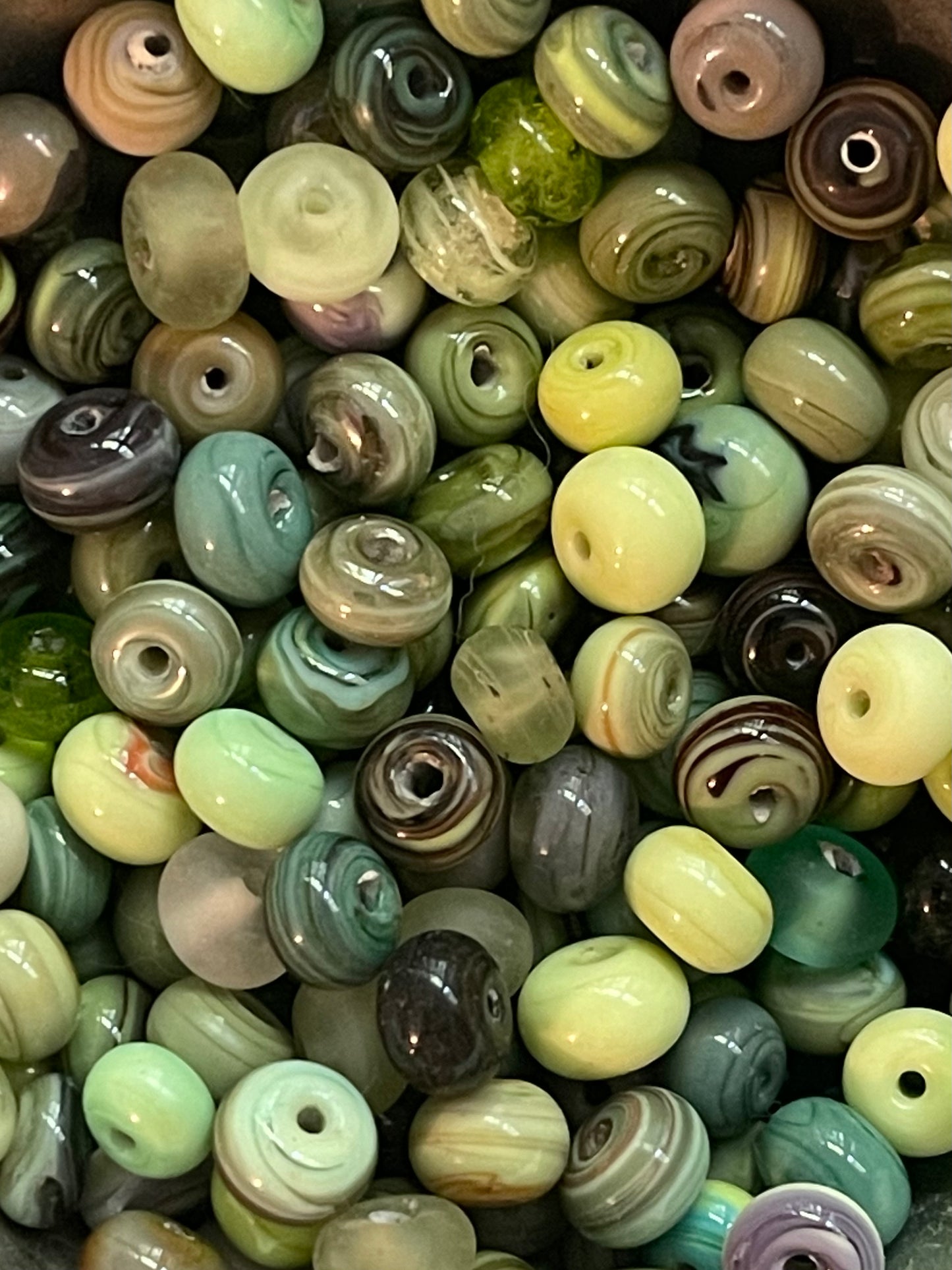 Itty Bitty Being Green Beads