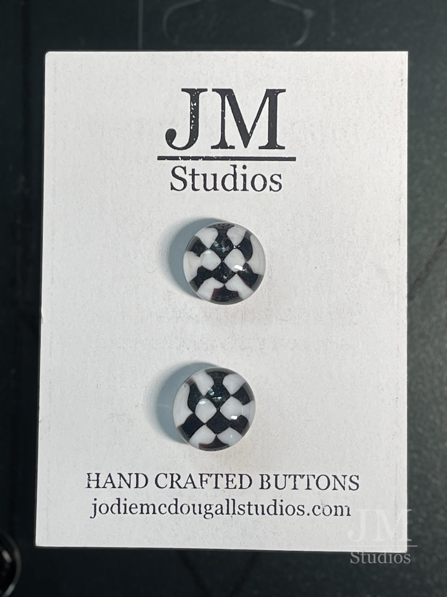 Checker Board Button 16mm