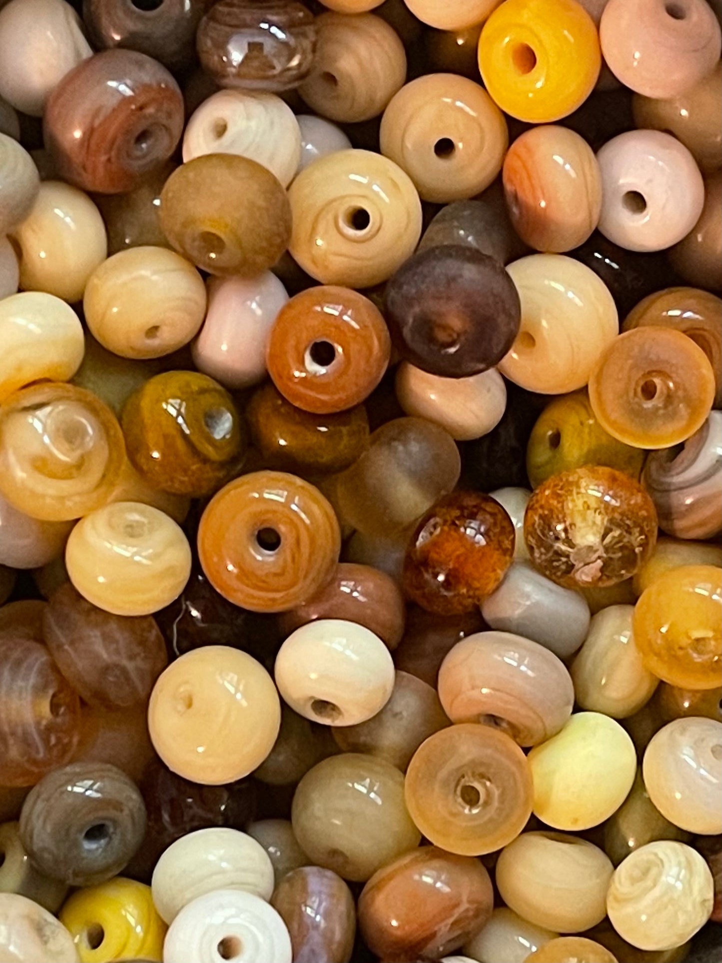 Itty Bitty Honey Amber Beads