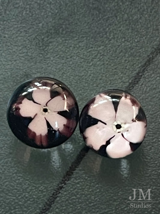 Pink Flower 15mm (set of 4)