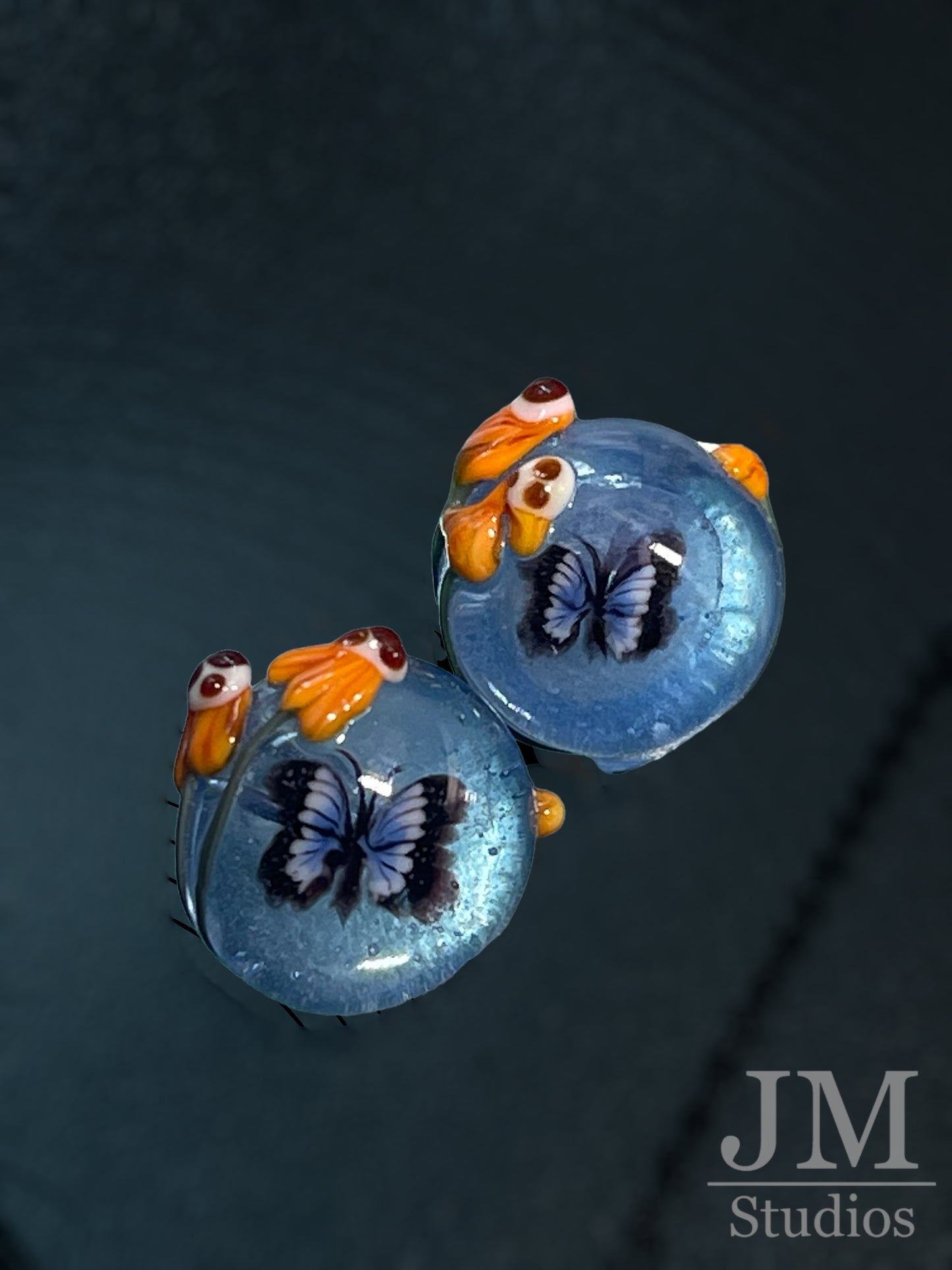 Blue Morpho Button 16mm