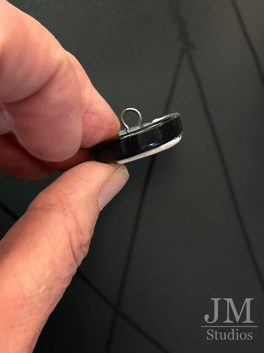 Heart Day of the Dead Button 22mm