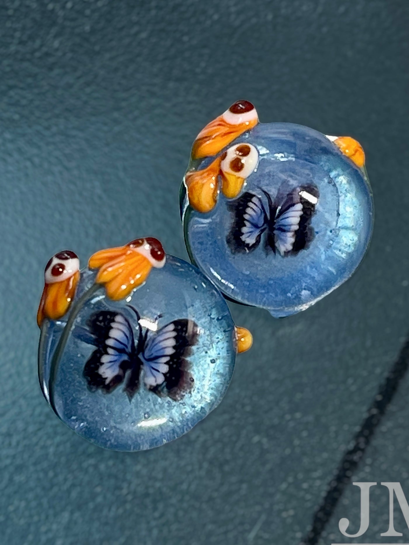 Blue Morpho Button 16mm