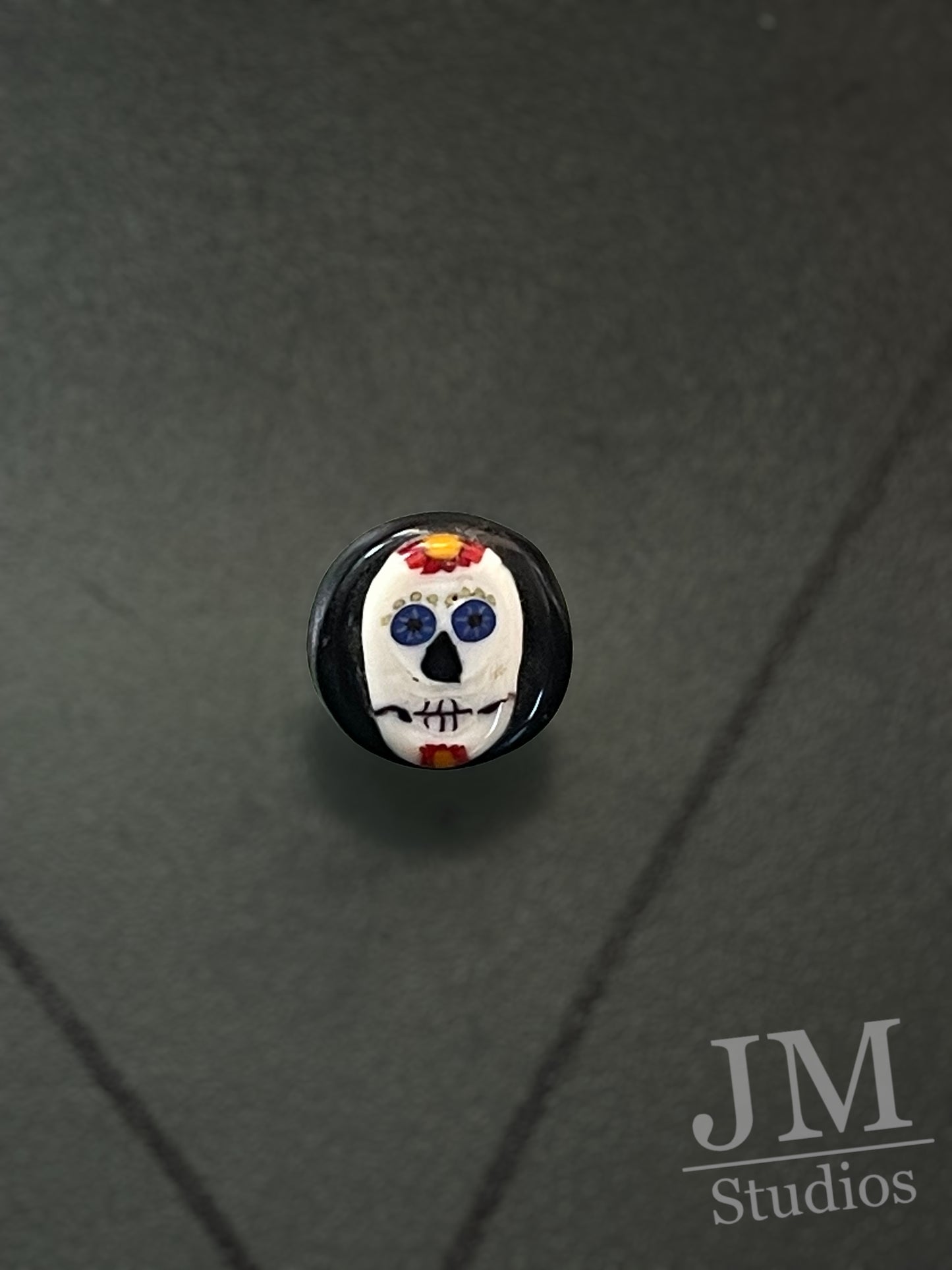 Fiesta Day of the Dead Button 14mm