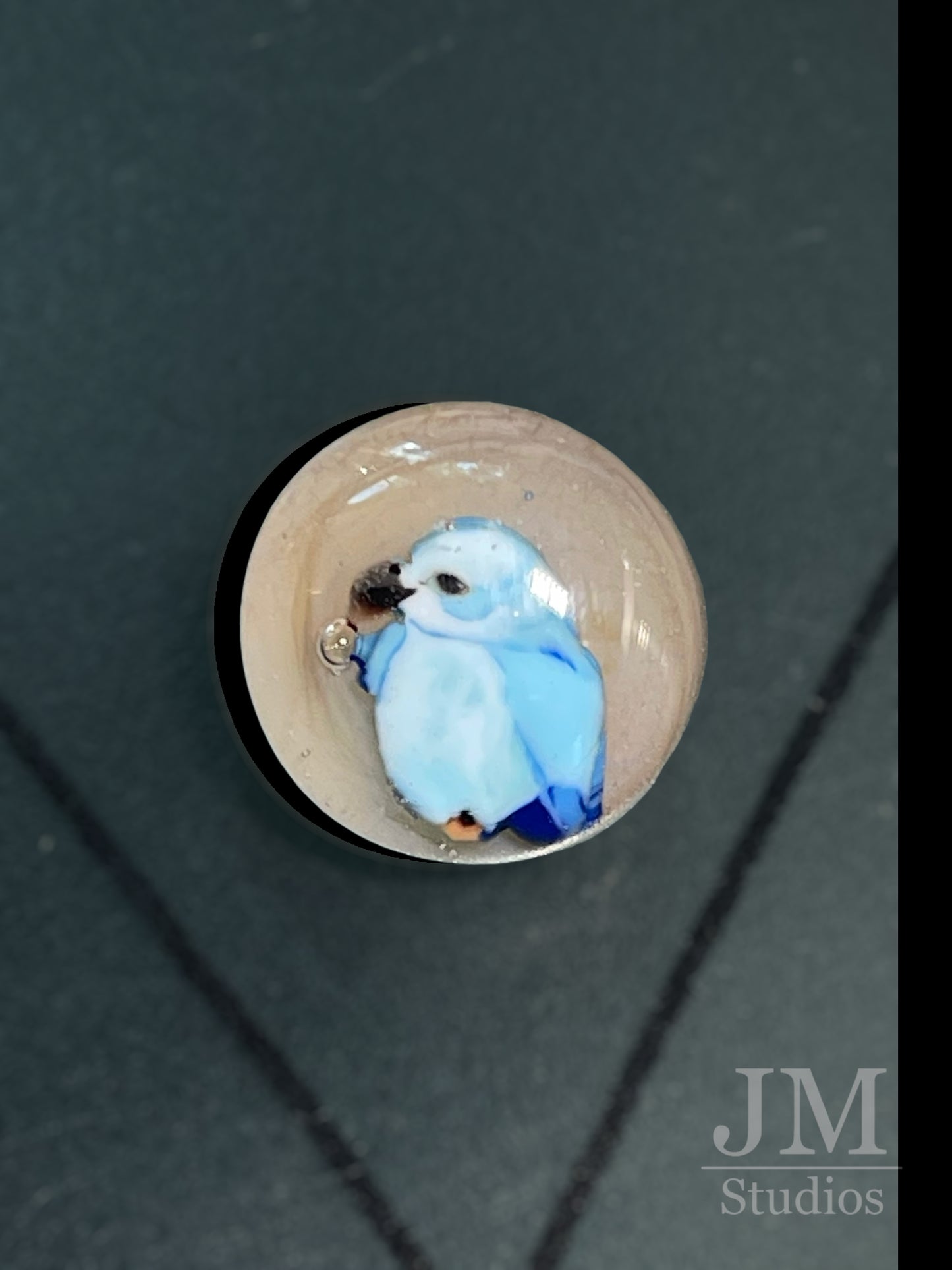Blue Bird Buttons 20mm