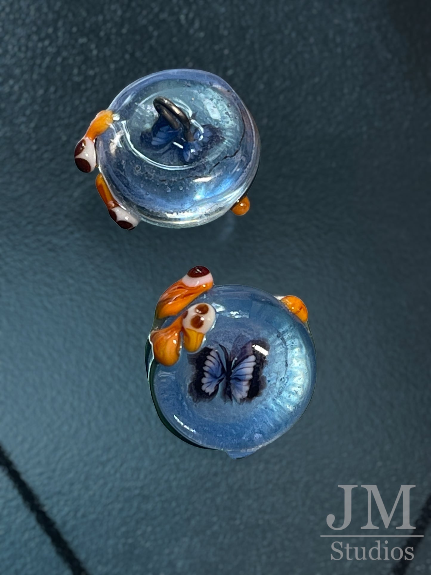 Blue Morpho Button 16mm