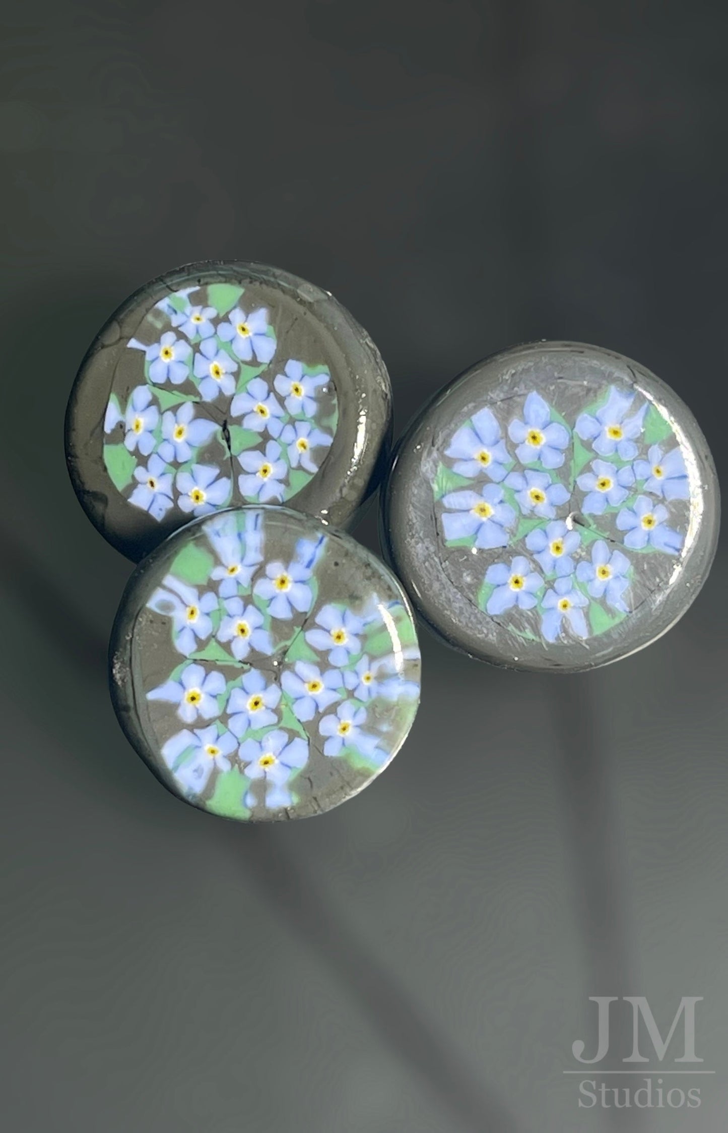 Forget Me Not Button 1”