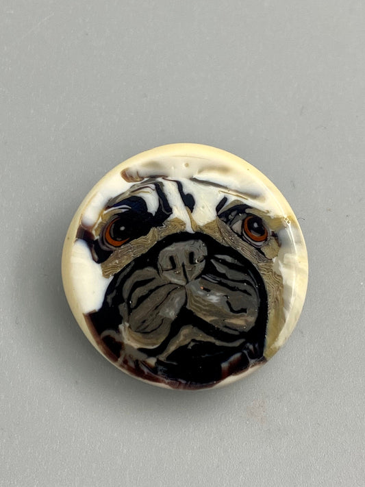 Pug Button 1”