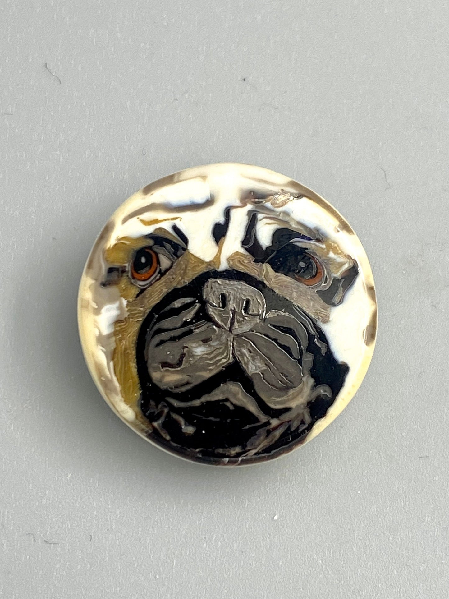 Pug Button 1”