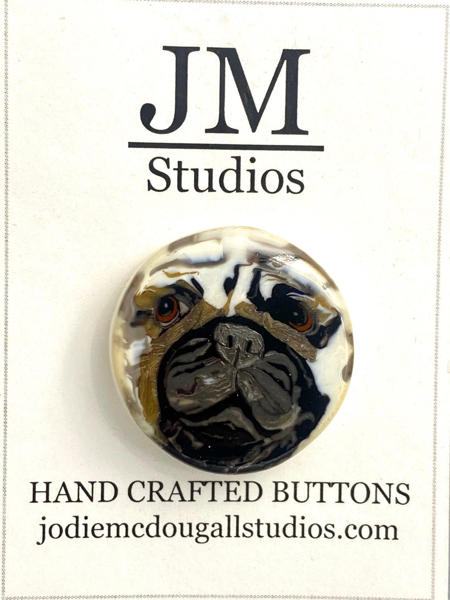 Pug Button 1”