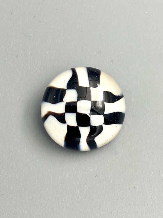 Checker Board Button 20mm