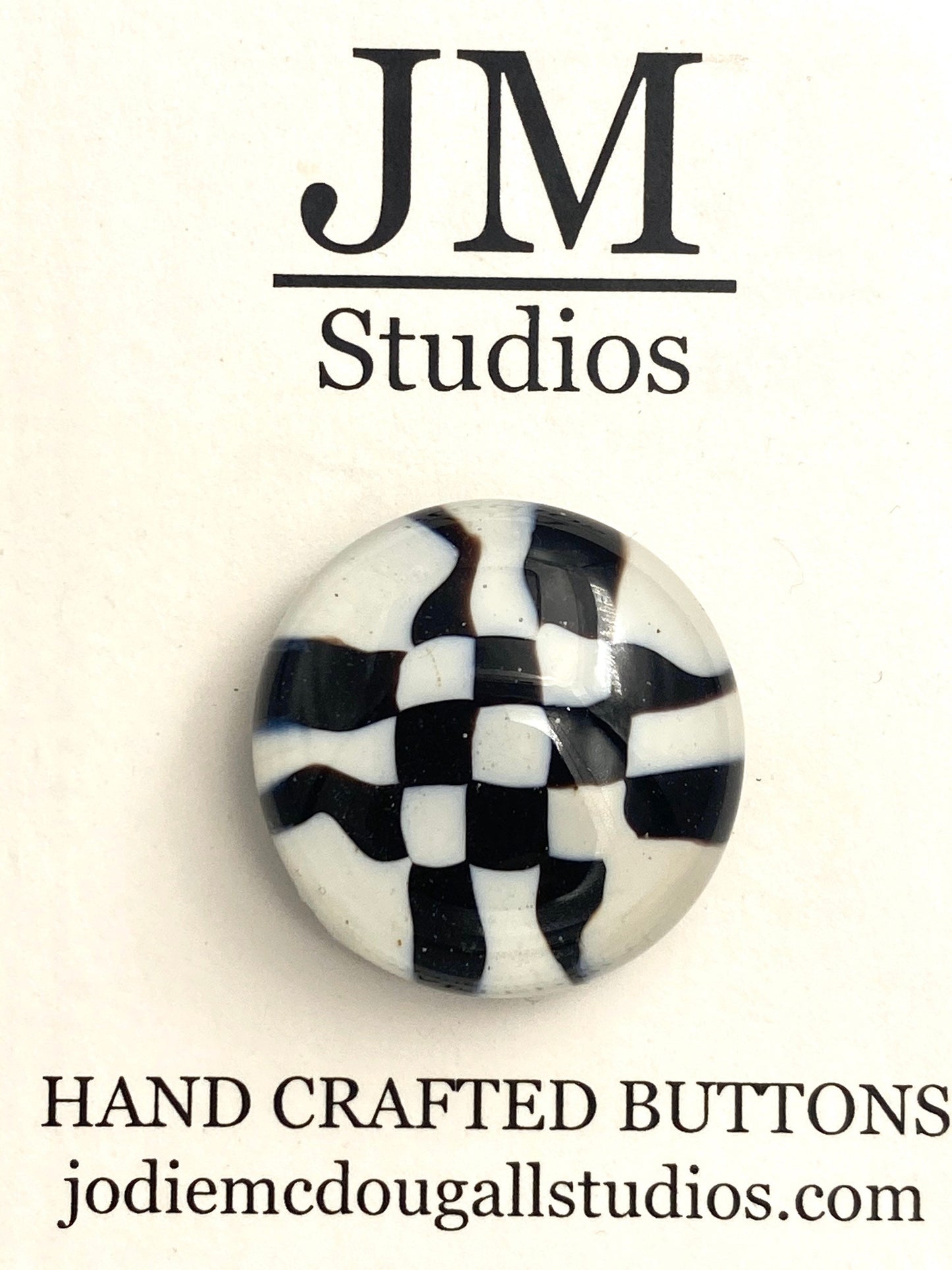 Checker Board Button 20mm