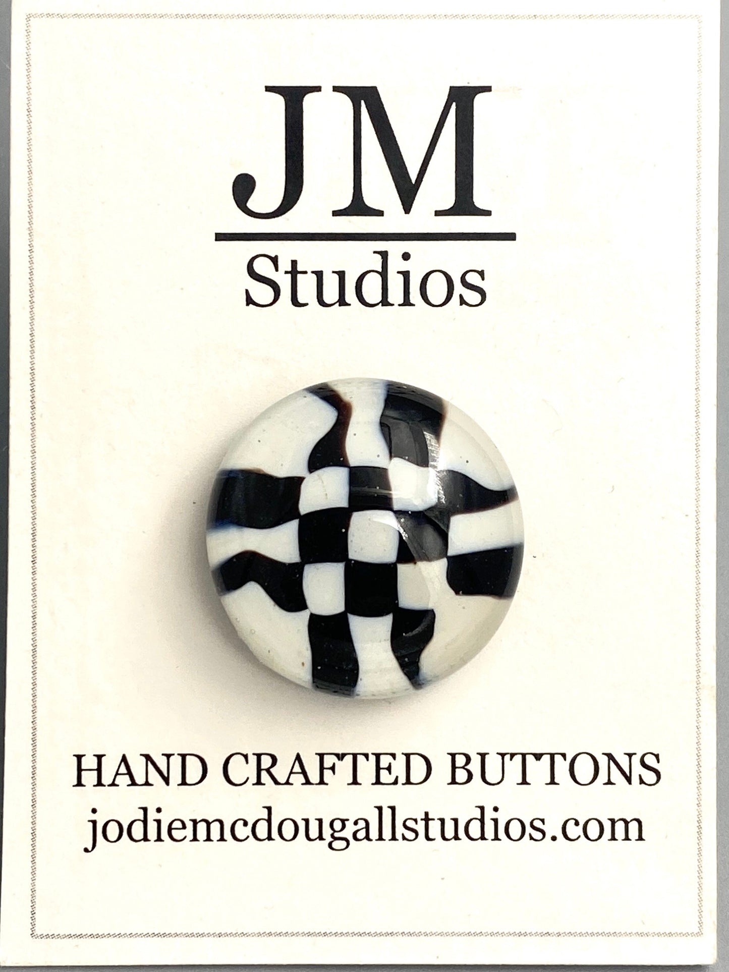 Checker Board Button 20mm