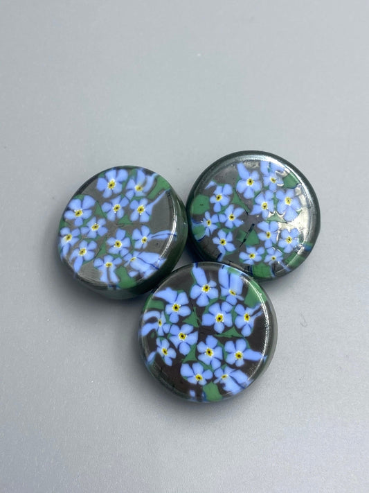 Forget Me Nots Button 20mm