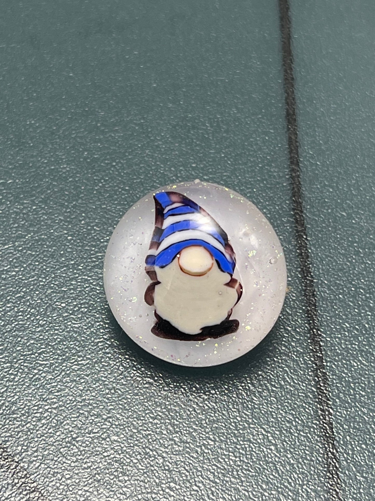 Blue Gnome Button 20mm
