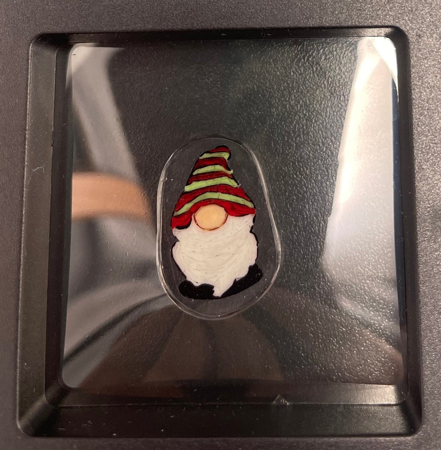 Large Red and Green Gnome murrine collectors slice