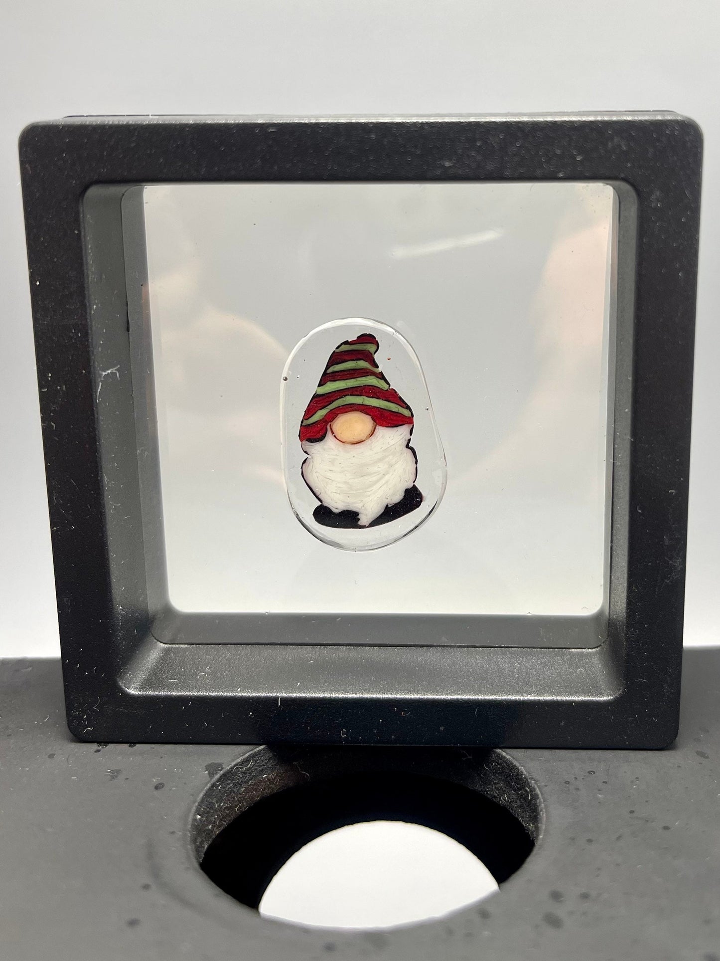 Large Red and Green Gnome murrine collectors slice