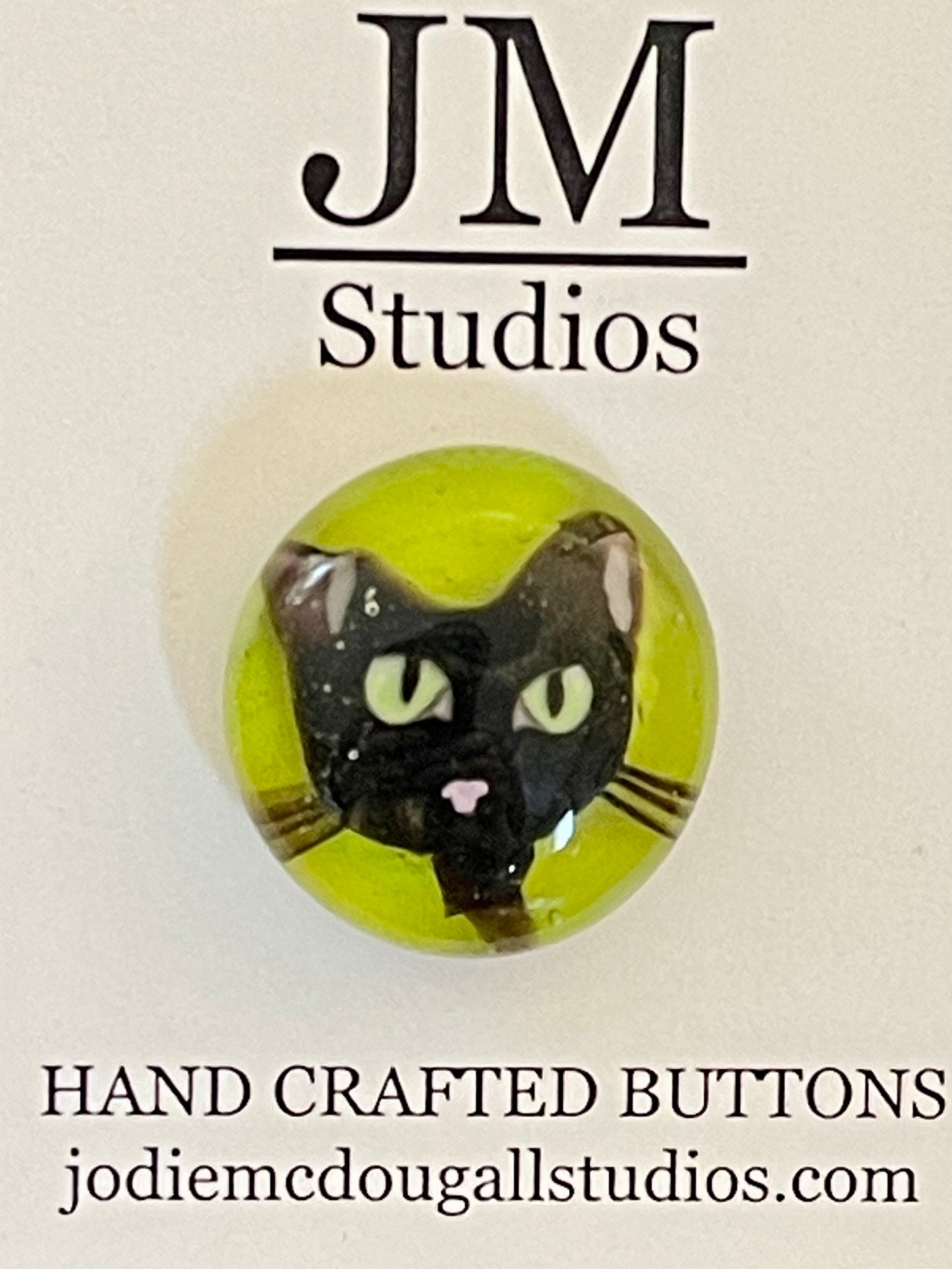 Black Cat Buttons 23mm