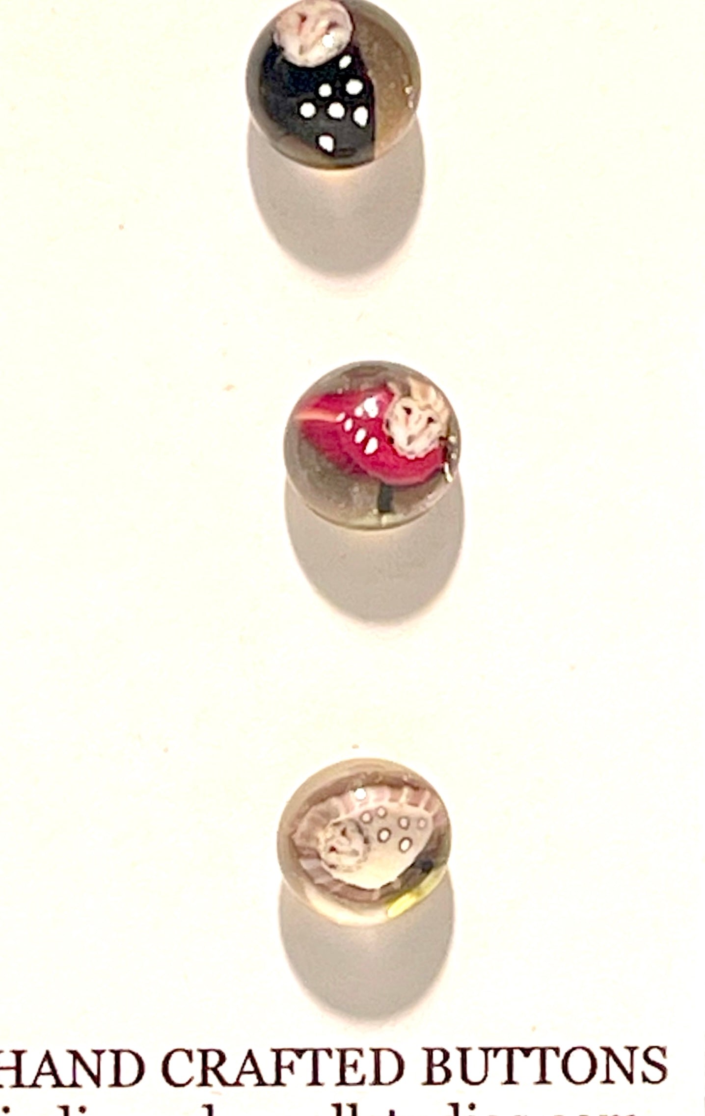 Folk Art Owl Buttons 11mm