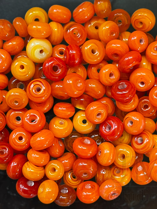Itty Bitty  Orange Beads