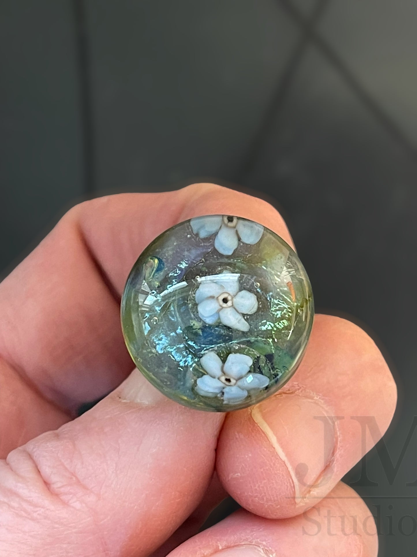 Monets Garden Button 20mm