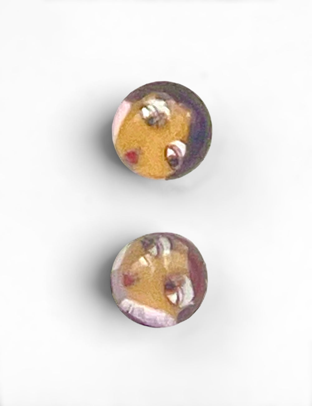 Flapper girl buttons 2 set 11mm