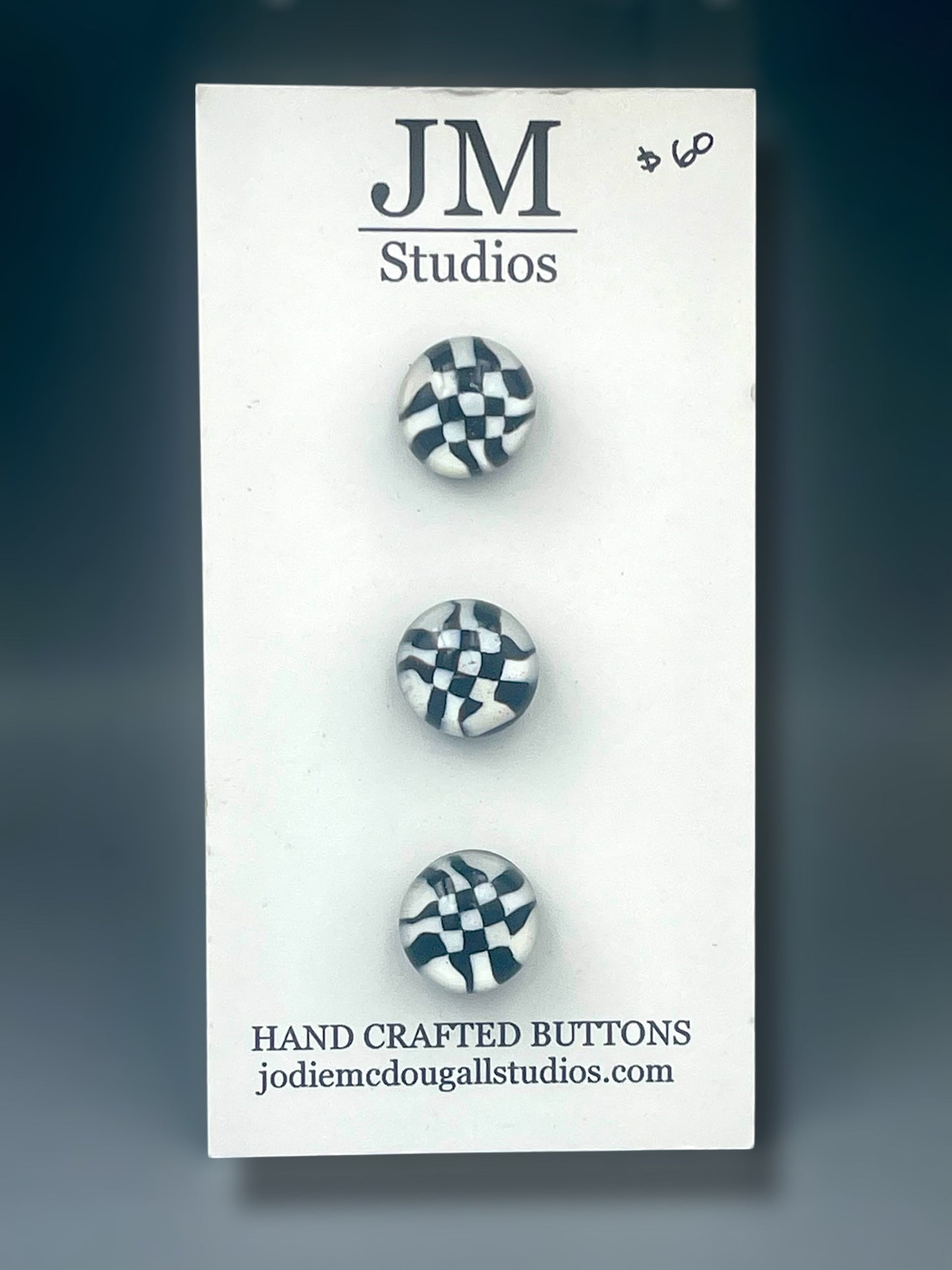 Checkerboard 3 set buttons 15mm