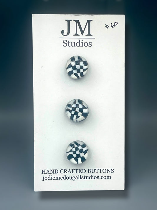 Checkerboard 3 set buttons 15mm