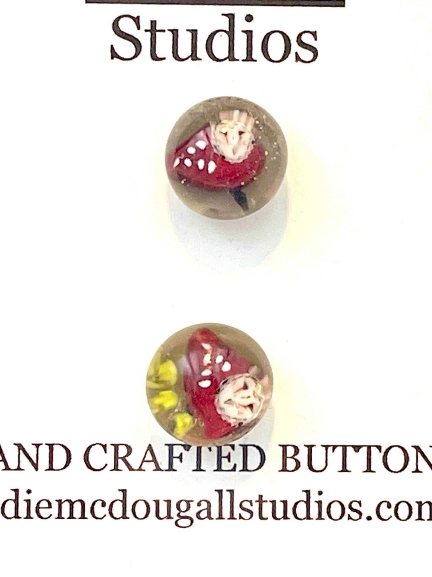 Folk Art Owl Buttons 11mm