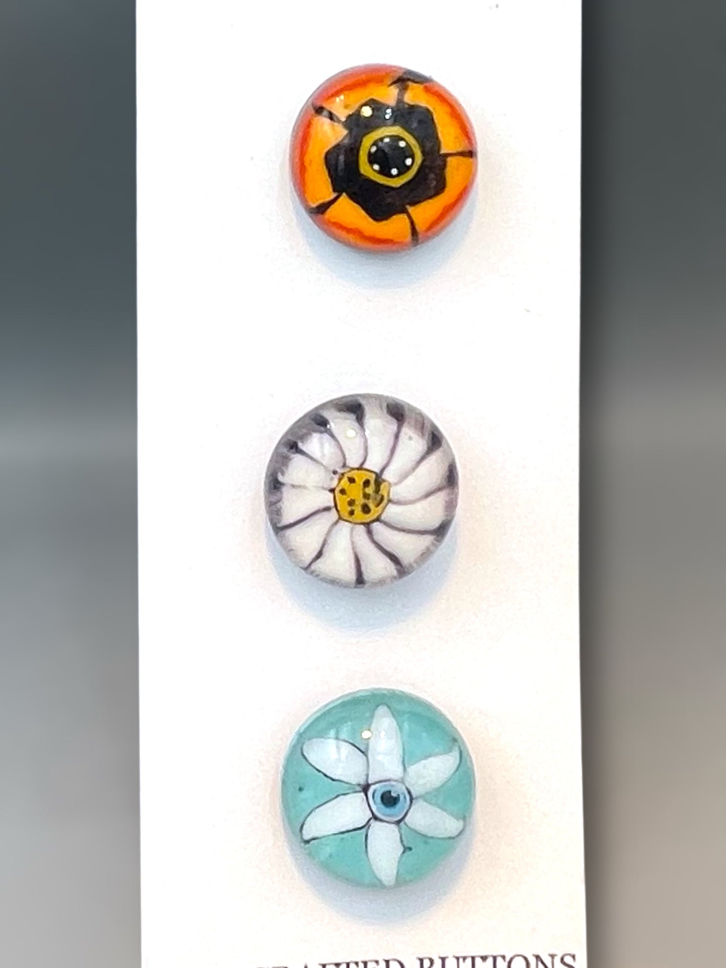 Fiesta Flowers Button Set 20mm