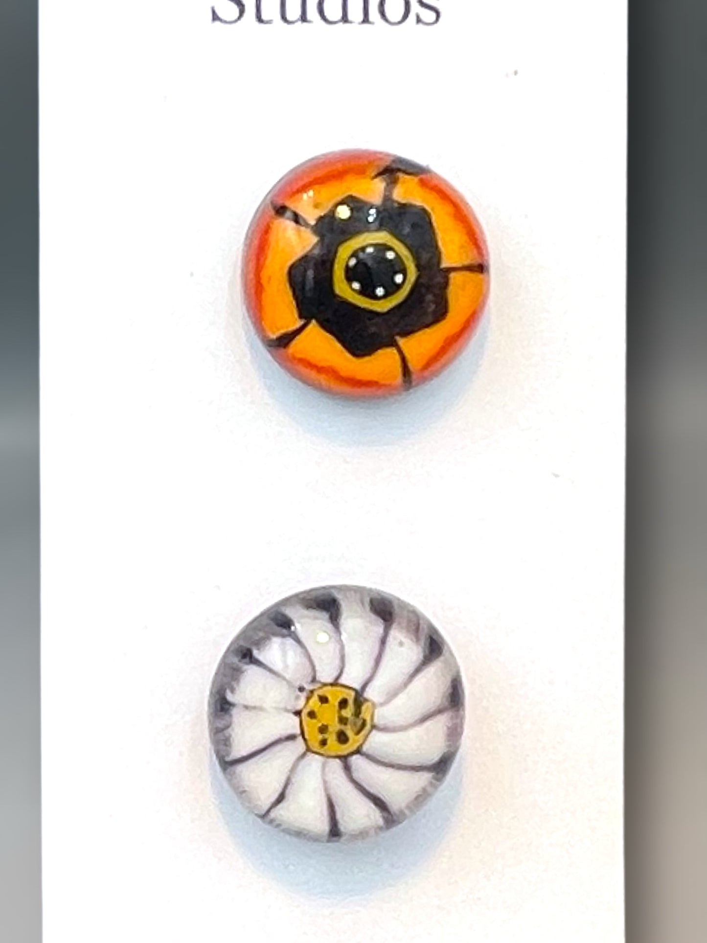 Fiesta Flowers Button Set 20mm