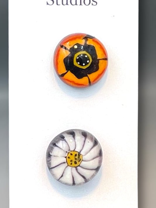 Fiesta Flowers Button Set 20mm
