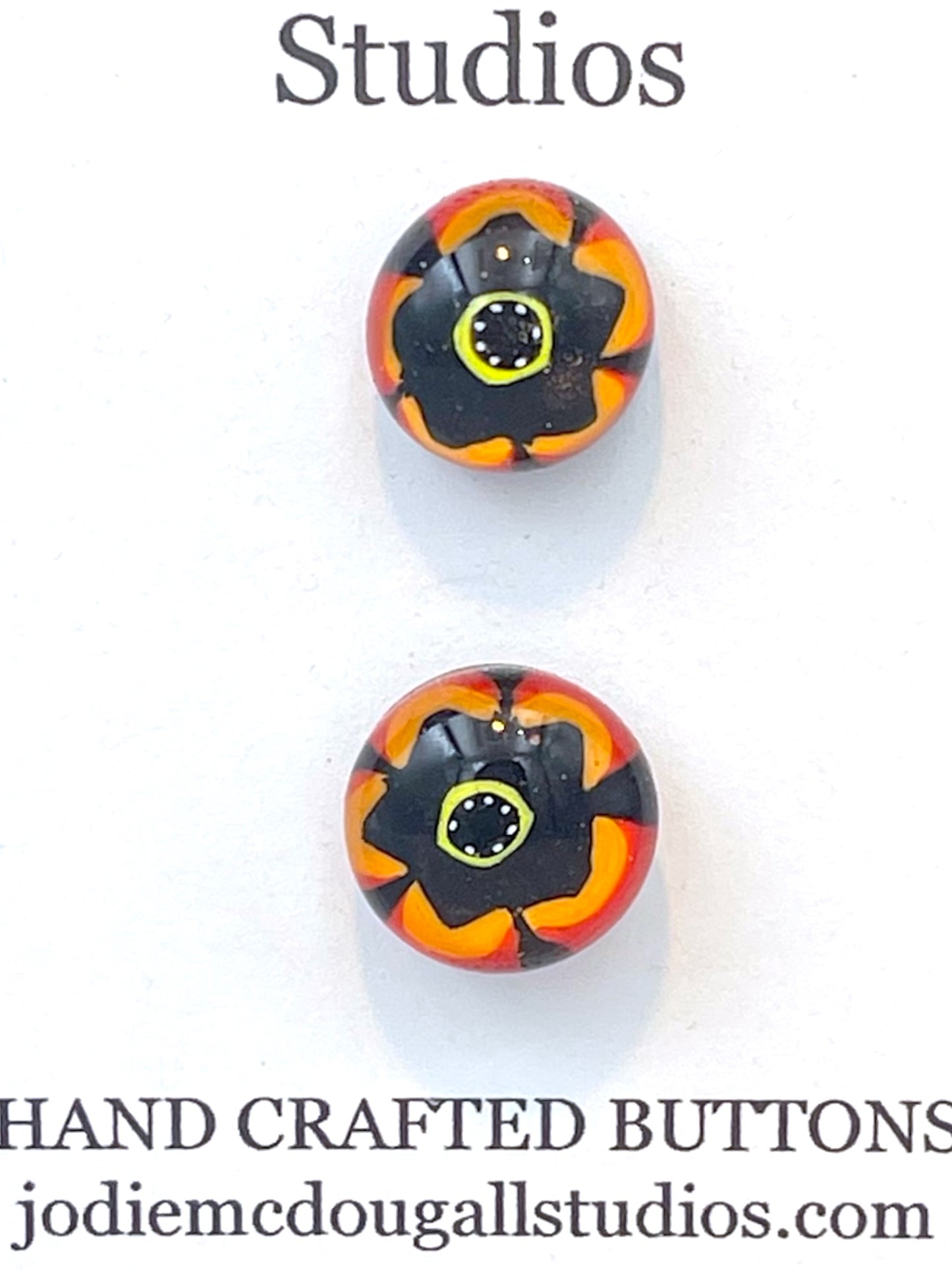 Fiesta Flowers Button Set 15mm