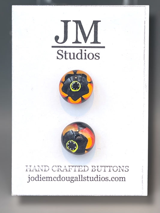 Fiesta Flowers Button Set 15mm