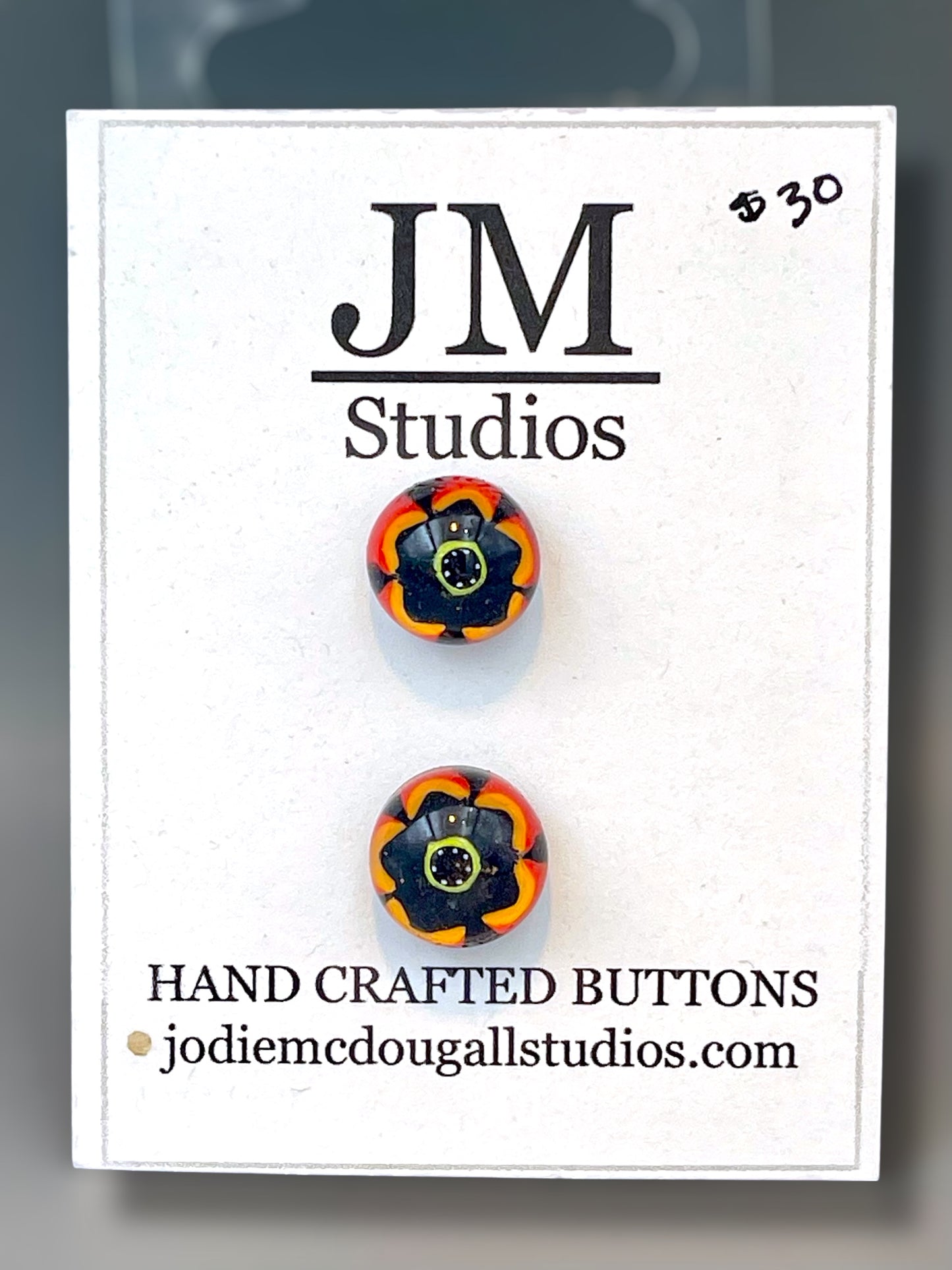 Fiesta Flowers Button Set 11mm