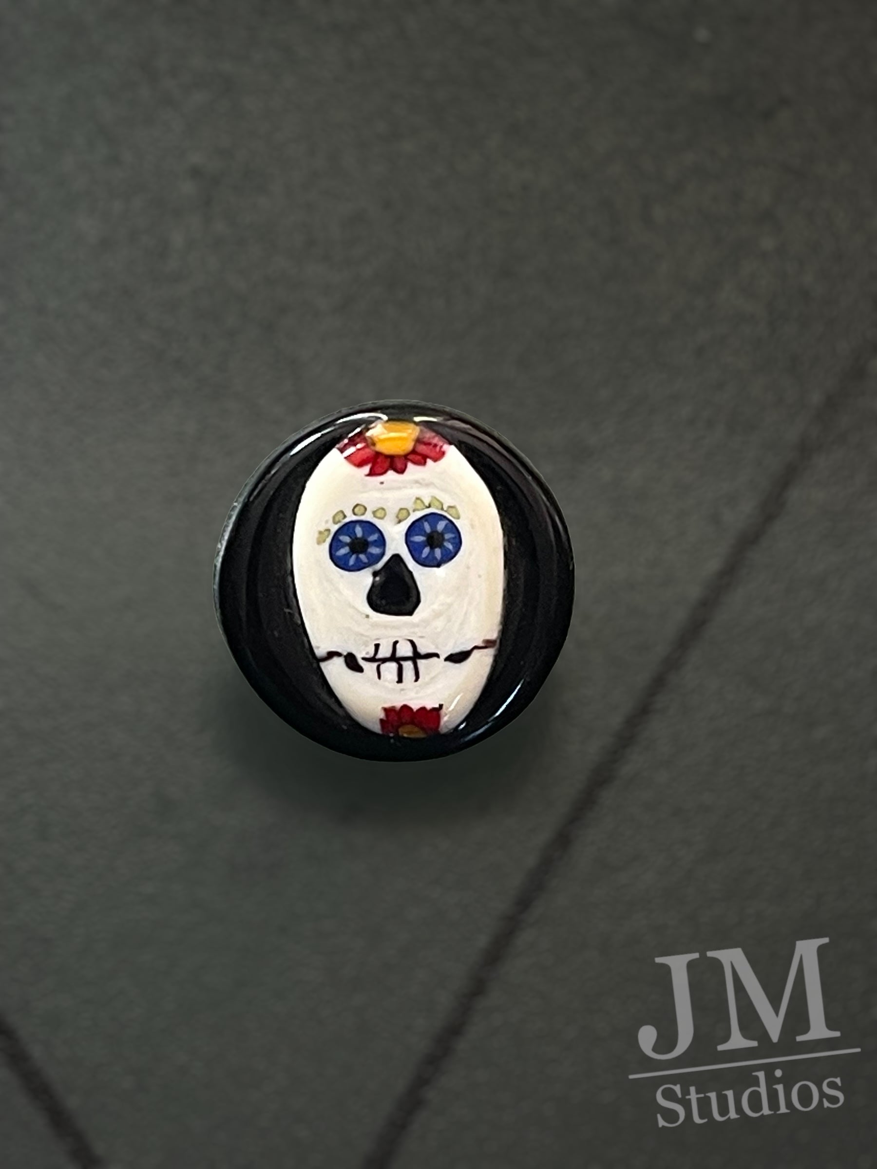 Fiesta Day of the Dead Button 22mm – JodieMcDougallStudios