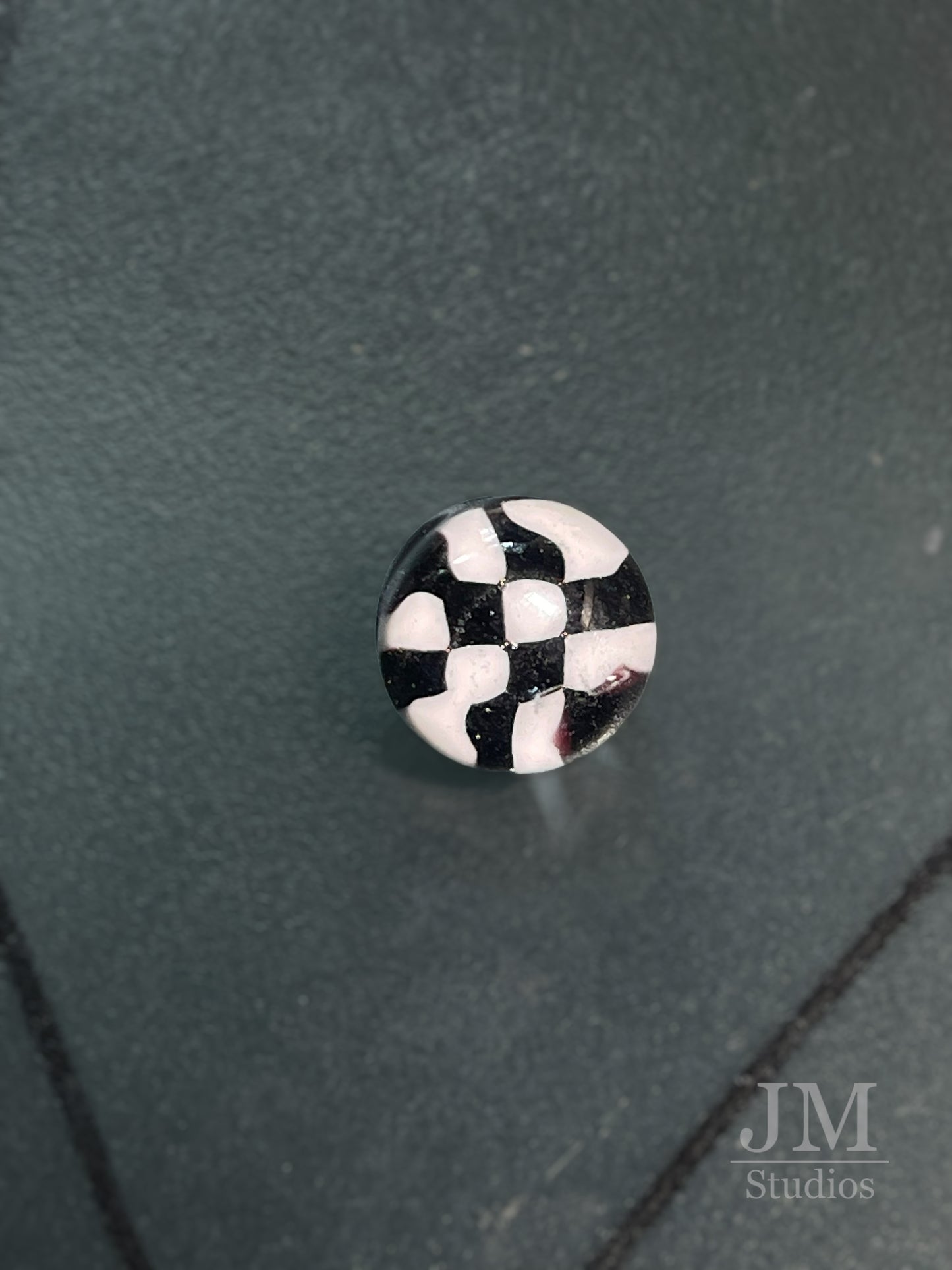 Checker Board Button 16mm