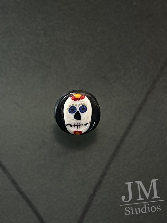 Fiesta Day of the Dead Button 14mm