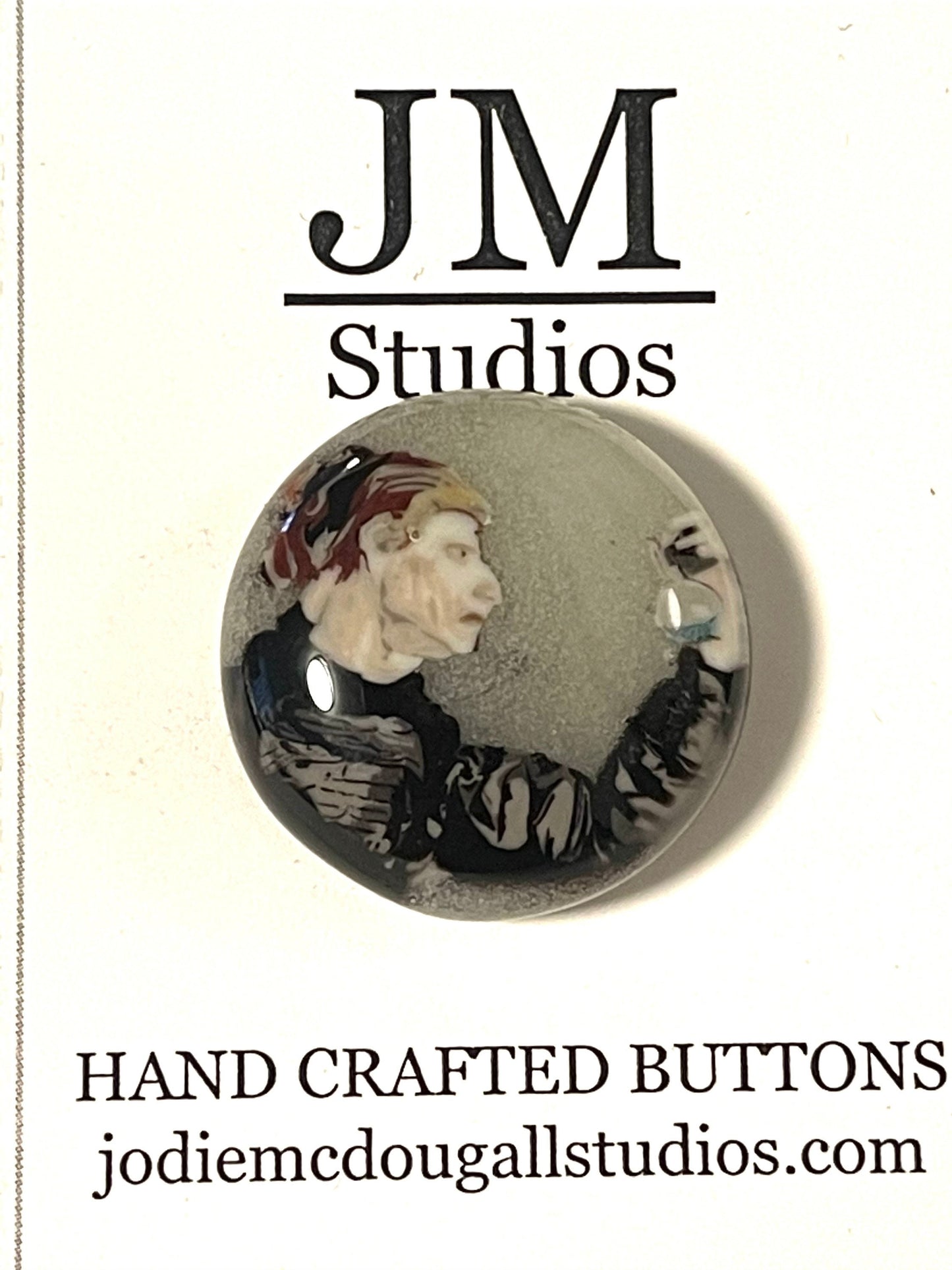 Madame Curie Button  1”