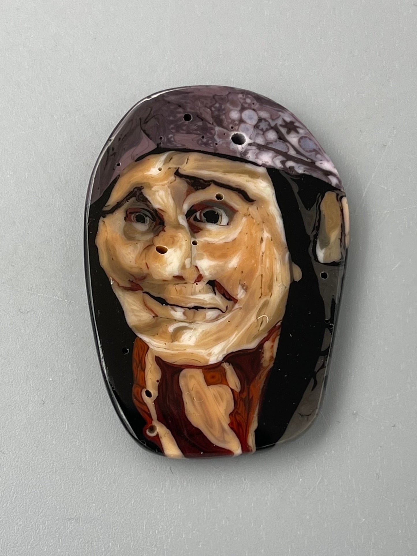 Fortune Teller head component 1.5” murrine collectors slice